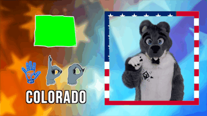 Wakewolf signed in American Sign Language for "Colorado"